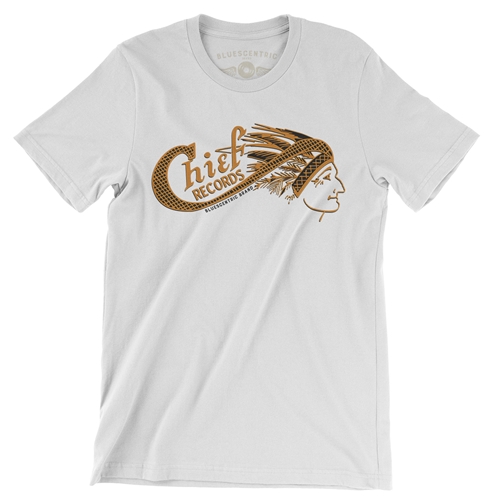 Chief Records T-Shirt - Lightweight Vintage Style - white