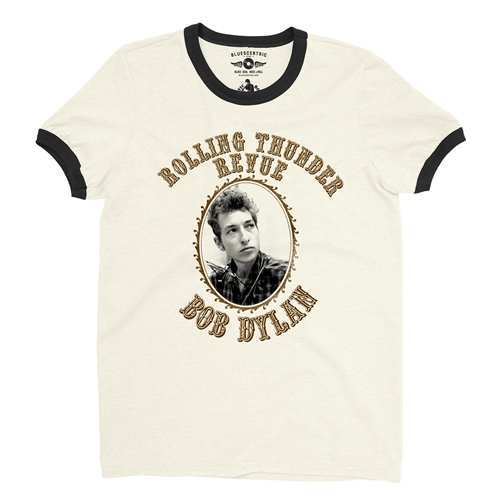 Bob Dylan Rolling Thunder Revue Ringer T-Shirt - ringernaturalblacktrim