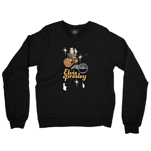 Elvis Presley Olympia 1956 Crewneck Sweater - crewneckblack