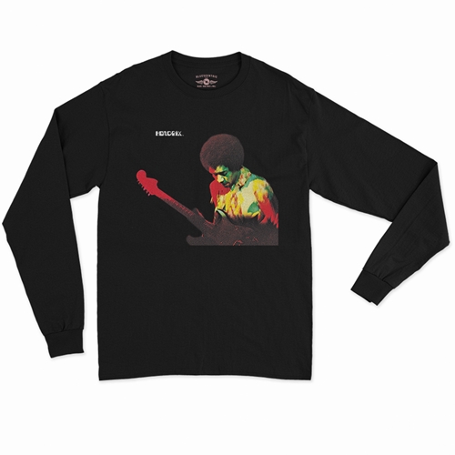 Jimi Hendrix Band of Gypsys Album Cover Long Sleeve T-Shirt - longsleeveblack
