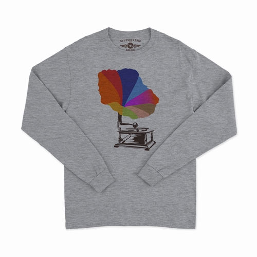 Blooming Gramophone Long Sleeve T-Shirt - longsleeveathleticheather