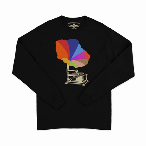 Blooming Gramophone Long Sleeve T-Shirt - longsleeveblack