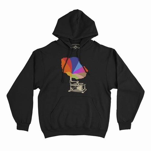 Blooming Gramophone Pullover Jacket - hoodieblack