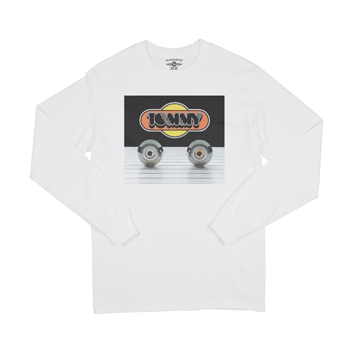 Tommy Pinball Logo Long Sleeve T-Shirt - longsleevewhite