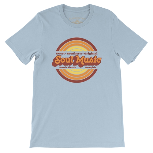 Sweet Soul Music T-Shirt - Lightweight Vintage Style - vintagethrowbackblue