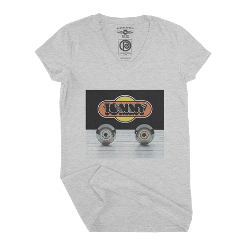 Tommy Pinball Logo V-Neck T Shirt - Women