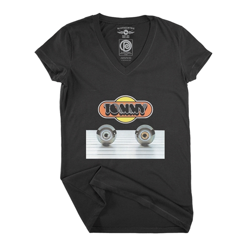 Tommy Pinball Logo V-Neck T Shirt - Women
