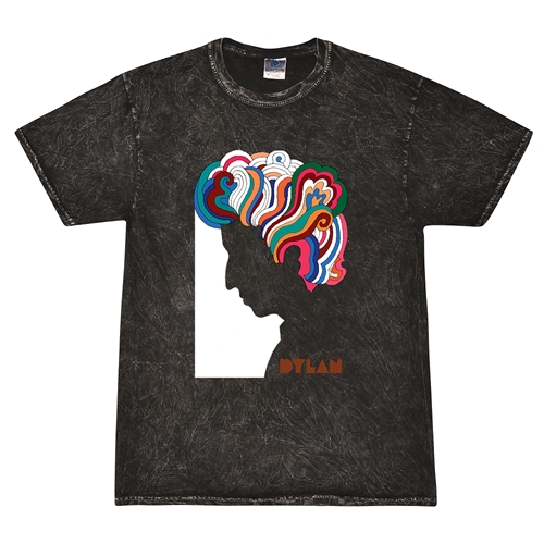 Bob Dylan Milton Glaser T-Shirt - Black Mineral Wash