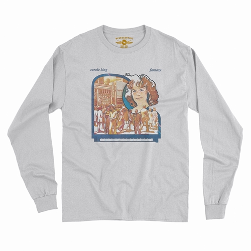 Carole King Fantasy Long Sleeve T-Shirt - longsleevewhite
