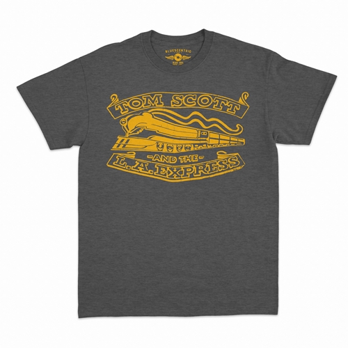Tom Scott L.A. Express Buckle Logo T-Shirt - Classic Heavy Cotton - classicheathergrey