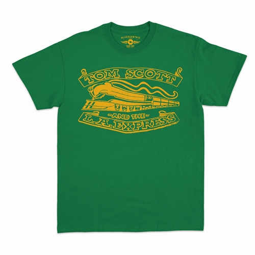Tom Scott L.A. Express Buckle Logo T-Shirt - Classic Heavy Cotton - classickellygreen