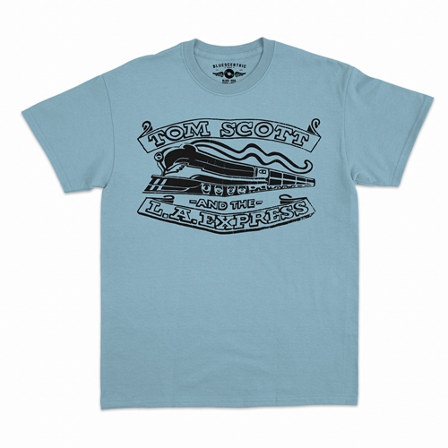 Tom Scott L.A. Express Buckle Logo T-Shirt - Classic Heavy Cotton - classiclightblue