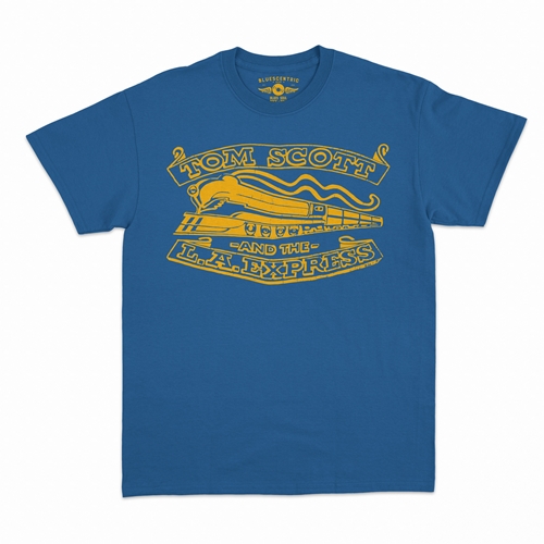 Tom Scott L.A. Express Buckle Logo T-Shirt - Classic Heavy Cotton - classicroyalblue