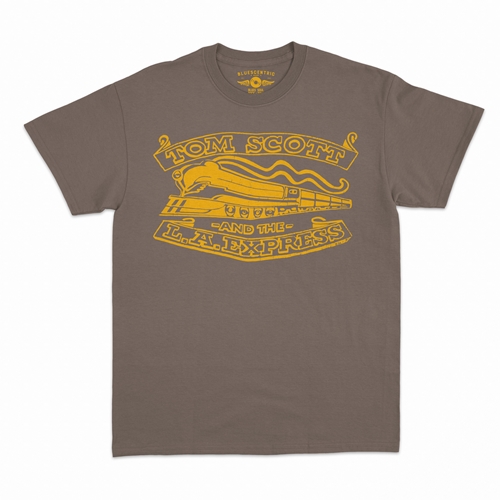 Tom Scott L.A. Express Buckle Logo T-Shirt - Classic Heavy Cotton - classictaupe