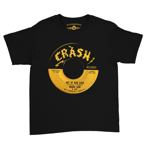 Crash Records Out Of Bad Luck Youth T-Shirt - Lightweight Vintage Children & Toddlers - youthblack