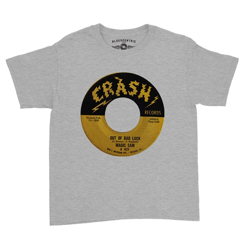 Crash Records Out Of Bad Luck Youth T-Shirt - Lightweight Vintage Children & Toddlers - youthheatherathletic