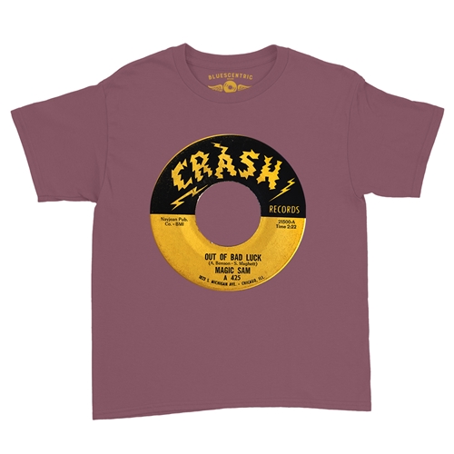 Crash Records Out Of Bad Luck Youth T-Shirt - Lightweight Vintage Children & Toddlers - youthheathermaroon