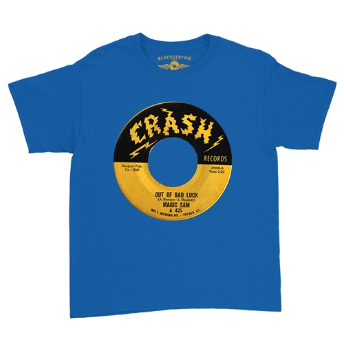 Crash Records Out Of Bad Luck Youth T-Shirt - Lightweight Vintage Children & Toddlers - youthroyalblue