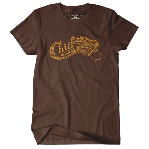 Chief Records T-Shirt - Classic Heavy Cotton - classicchocolate
