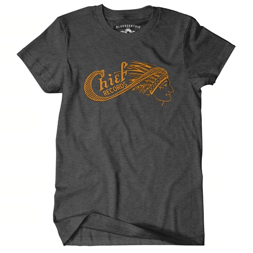 Chief Records T-Shirt - Classic Heavy Cotton - classicheathergrey
