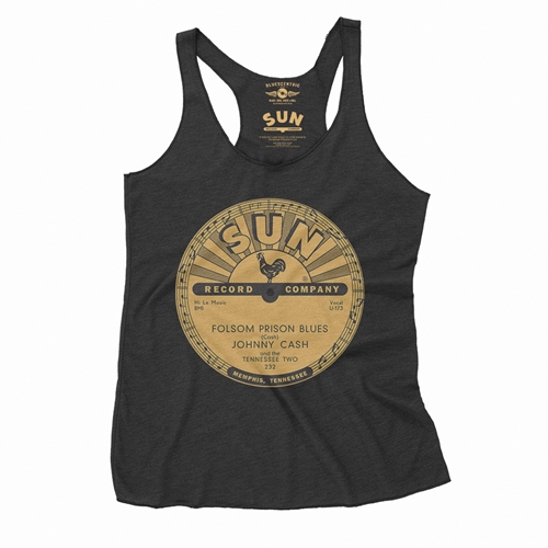 Sun Records Johnny Cash Folsom Prison Racerback Tank - Women