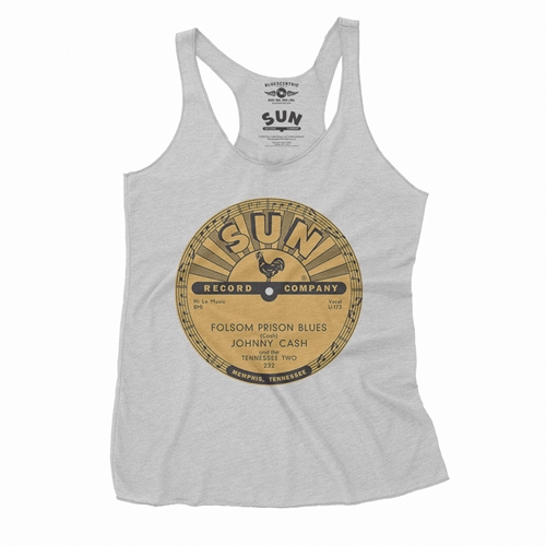 Sun Records Johnny Cash Folsom Prison Racerback Tank - Women