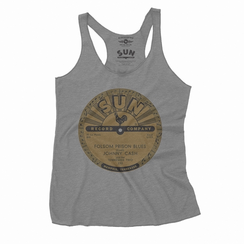Sun Records Johnny Cash Folsom Prison Racerback Tank - Women