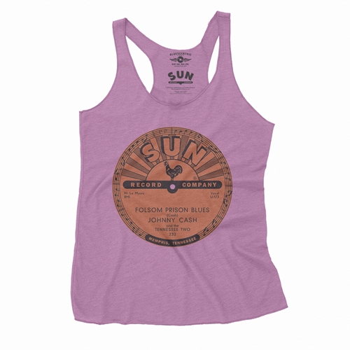 Sun Records Johnny Cash Folsom Prison Racerback Tank - Women
