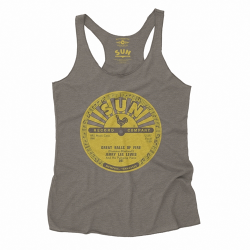 Sun Records Jerry Lee Lewis Great Balls of Fire Racerback Tank - Women