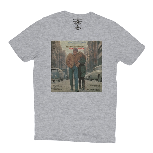 Pigment Addition humor The Freewheelin' Bob Dylan T-Shirt - Lightweight Vintage Style