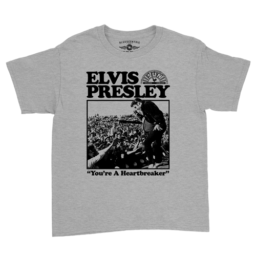 Elvis Presley Tupelo Youth T-Shirt - Lightweight Vintage Children & Toddlers - youthheatherathletic