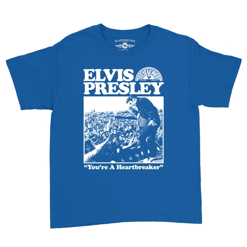 Elvis Presley Tupelo Youth T-Shirt - Lightweight Vintage Children & Toddlers - youthroyalblue