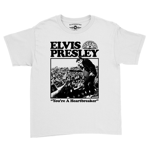 Elvis Presley Tupelo Youth T-Shirt - Lightweight Vintage Children & Toddlers - youthwhite
