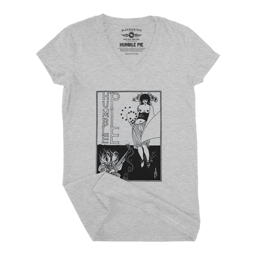Humble Pie Beardsley Album V-Neck T Shirt - Women