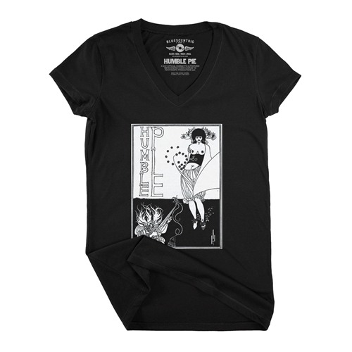 Humble Pie Beardsley Album V-Neck T Shirt - Women