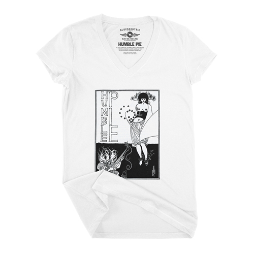 Humble Pie Beardsley Album V-Neck T Shirt - Women