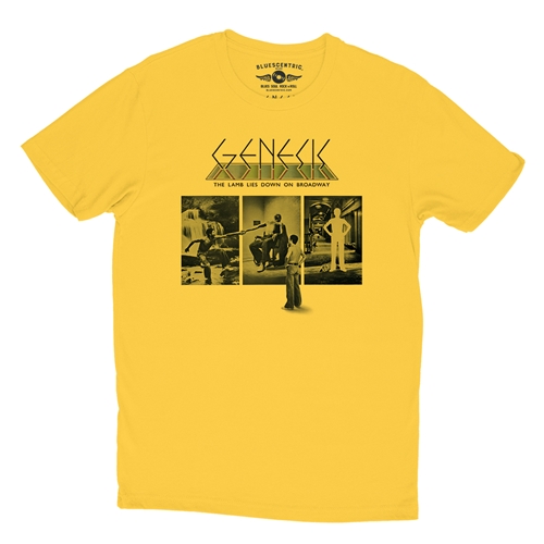Genesis Lamb Lies Down On Broadway T-Shirt - Lightweight Vintage Style - vintagemaizeyellow