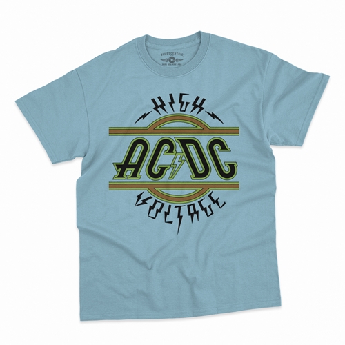 AC/DC High Voltage T-Shirt - Classic Heavy Cotton - classiclightblue