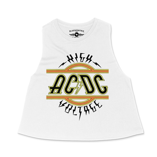 AC/DC High Voltage Racerback Crop Top - Women