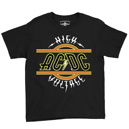 AC/DC High Voltage Youth T-Shirt - Lightweight Vintage Children & Toddlers - youthblack
