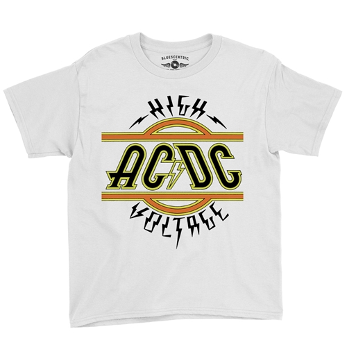 AC/DC High Voltage Youth T-Shirt - Lightweight Vintage Children & Toddlers - youthwhite