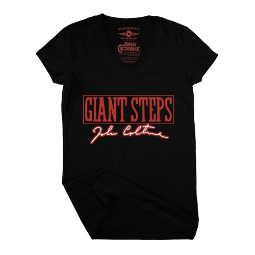 John Coltrane Giant Steps V-Neck T Shirt - Women
