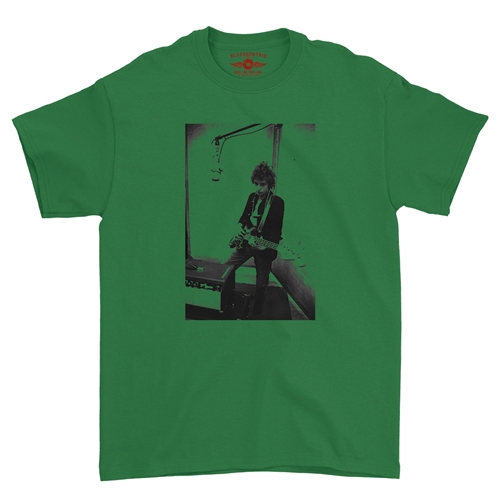 Bob Dylan Bass Guitar T-Shirt - Classic Heavy Cotton - classickellygreen