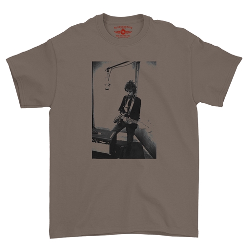 Bob Dylan Bass Guitar T-Shirt - Classic Heavy Cotton - classictaupe