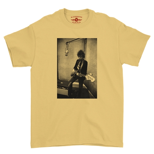 Bob Dylan Bass Guitar T-Shirt - Classic Heavy Cotton - classicyellow