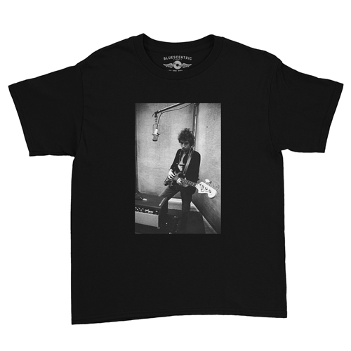 Bob Dylan Bass Guitar Youth T-Shirt - Lightweight Vintage Children & Toddlers - youthblack