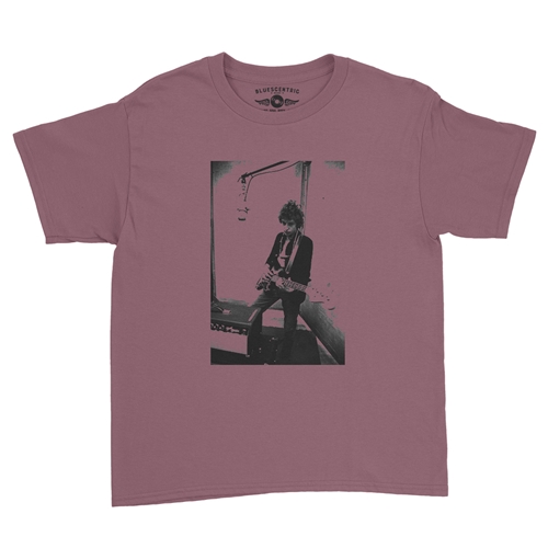 Bob Dylan Bass Guitar Youth T-Shirt - Lightweight Vintage Children & Toddlers - youthheathermaroon