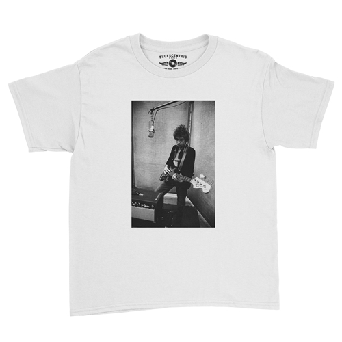 Bob Dylan Bass Guitar Youth T-Shirt - Lightweight Vintage Children & Toddlers - youthwhite