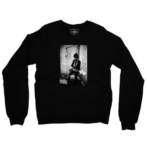 Bob Dylan Bass Guitar Crewneck Sweater - crewneckblack