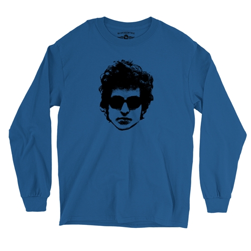 Bob Dylan Headshot Long Sleeve T-Shirt - longsleeveblue